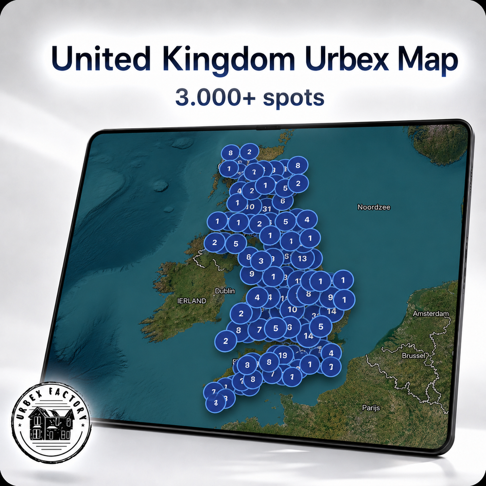 United Kingdom Urbex Map - 1,500+ Locations