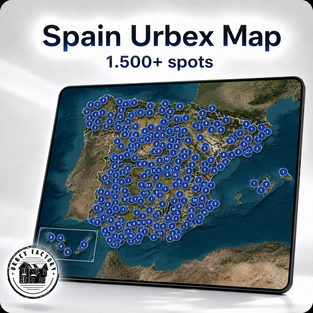 Spain Urbex Map - 750+ Locations