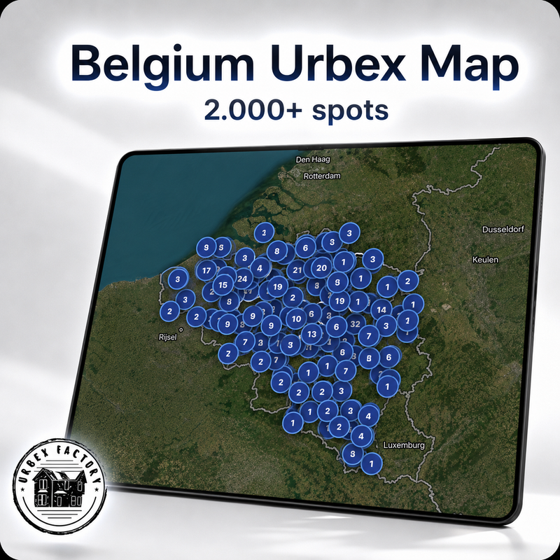 Belgium Urbex Map - 1,650+ Locations