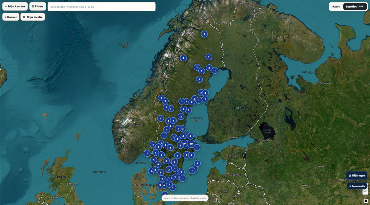 Sweden Urbex Map - 350+ Locations